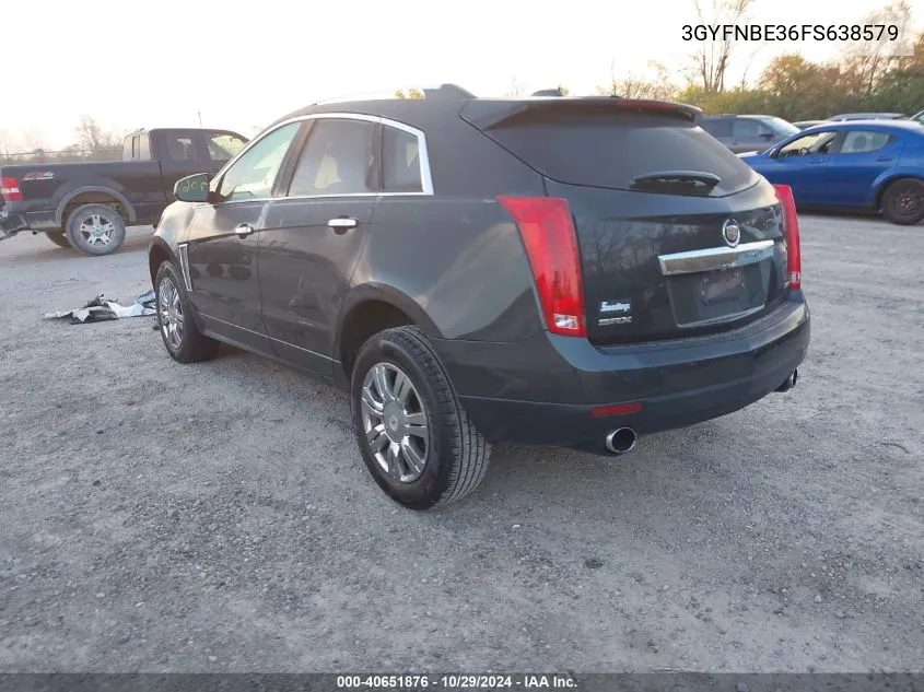 2015 Cadillac Srx Luxury Collection VIN: 3GYFNBE36FS638579 Lot: 40651876