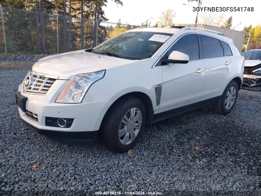 2015 Cadillac Srx Luxury Collection VIN: 3GYFNBE30FS541748 Lot: 40706216