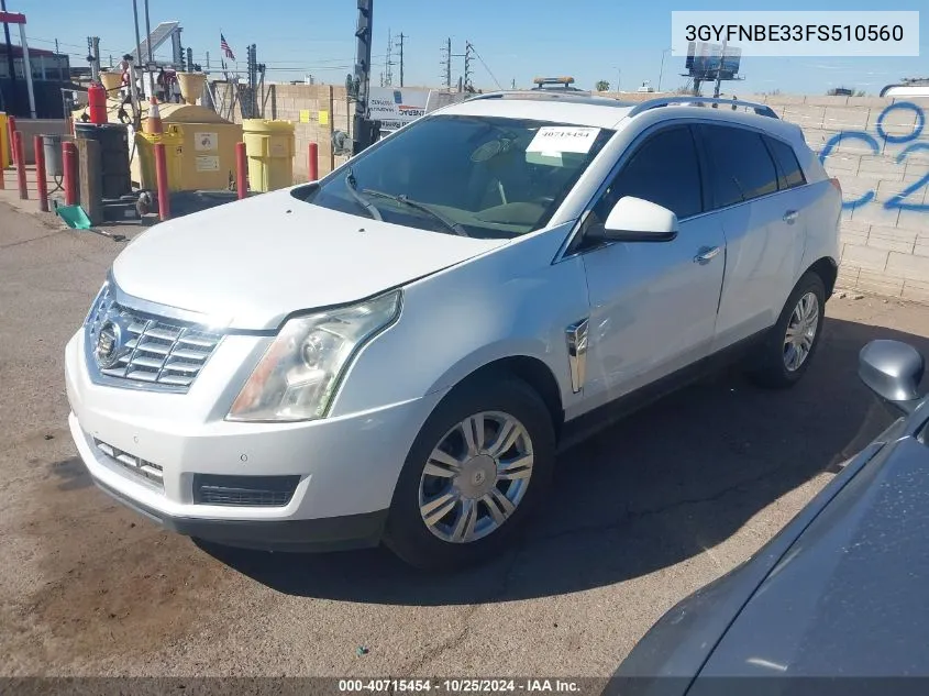 3GYFNBE33FS510560 2015 Cadillac Srx Luxury Collection