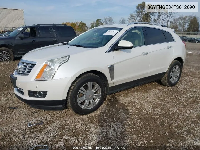 3GYFNGE34FS612690 2015 Cadillac Srx Premium Collection