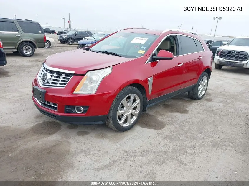 2015 Cadillac Srx Premium Collection VIN: 3GYFNDE38FS532078 Lot: 40761608