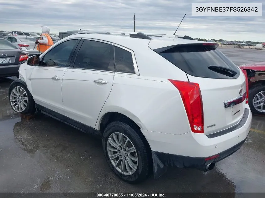 2015 Cadillac Srx Luxury Collection VIN: 3GYFNBE37FS526342 Lot: 40770055