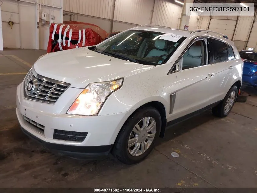 2015 Cadillac Srx Luxury Collection VIN: 3GYFNEE38FS597101 Lot: 40771582