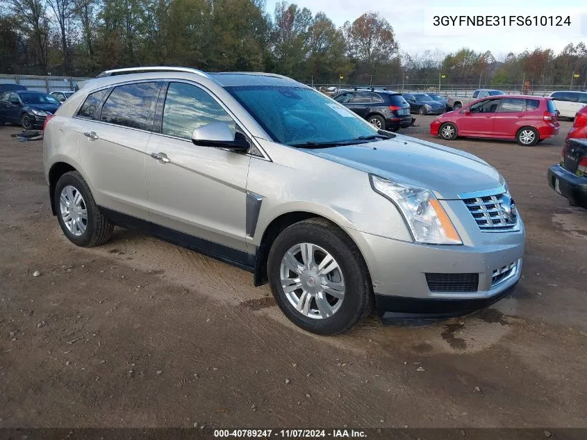 2015 Cadillac Srx Luxury Collection VIN: 3GYFNBE31FS610124 Lot: 40789247