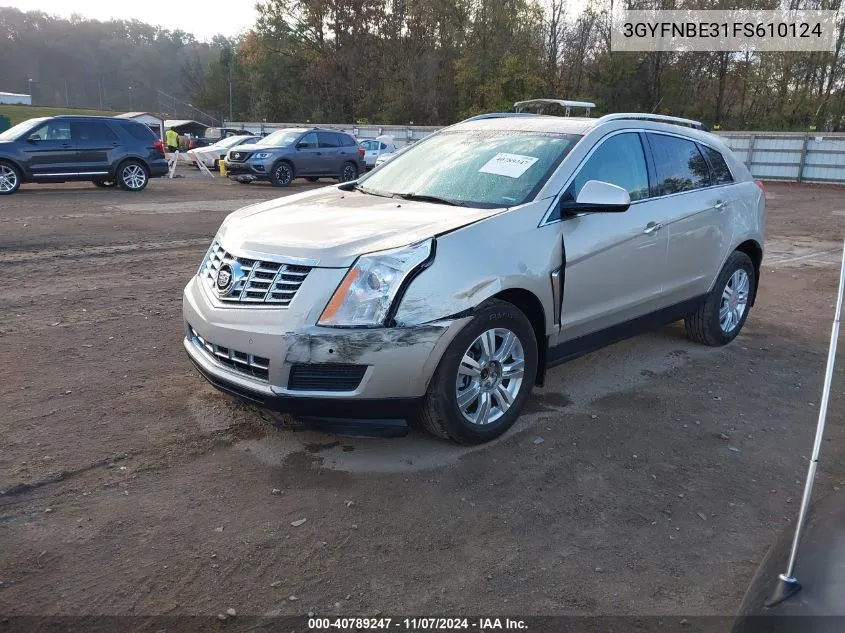 2015 Cadillac Srx Luxury Collection VIN: 3GYFNBE31FS610124 Lot: 40789247