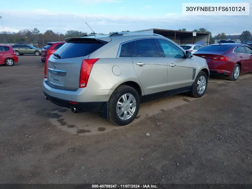 2015 Cadillac Srx Luxury Collection VIN: 3GYFNBE31FS610124 Lot: 40789247