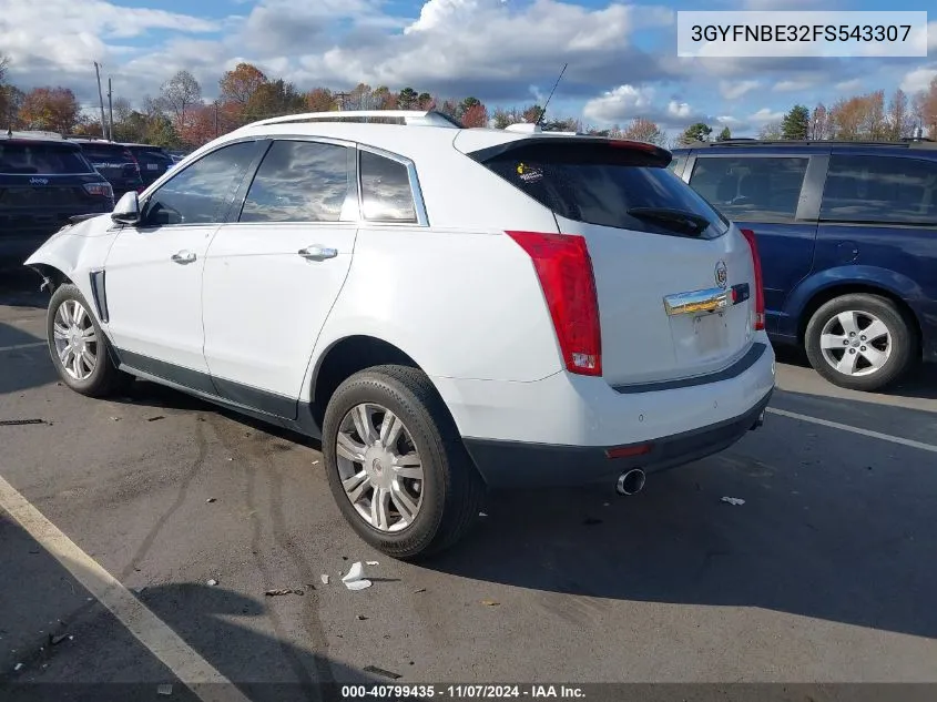 2015 Cadillac Srx Luxury Collection VIN: 3GYFNBE32FS543307 Lot: 40799435