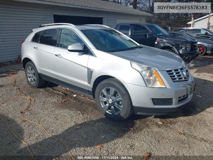 2015 Cadillac Srx Luxury Collection VIN: 3GYFNBE36FS578383 Lot: 40801506