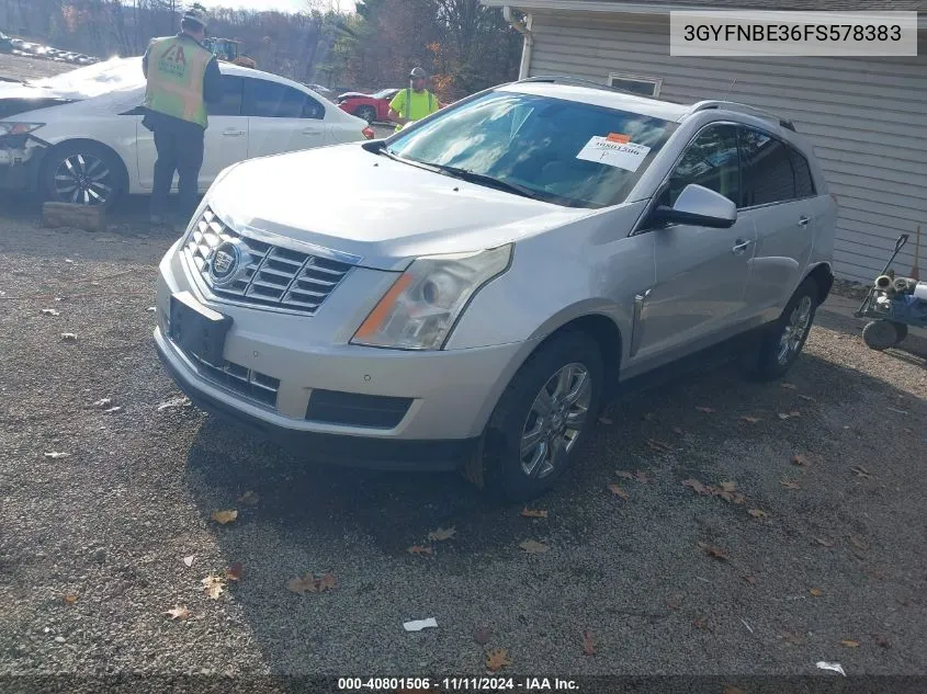 2015 Cadillac Srx Luxury Collection VIN: 3GYFNBE36FS578383 Lot: 40801506