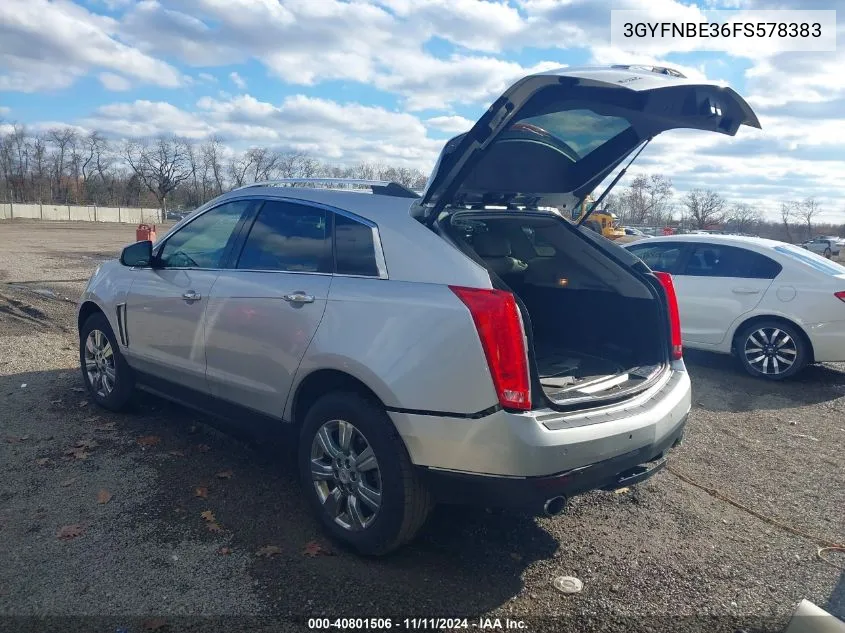 2015 Cadillac Srx Luxury Collection VIN: 3GYFNBE36FS578383 Lot: 40801506