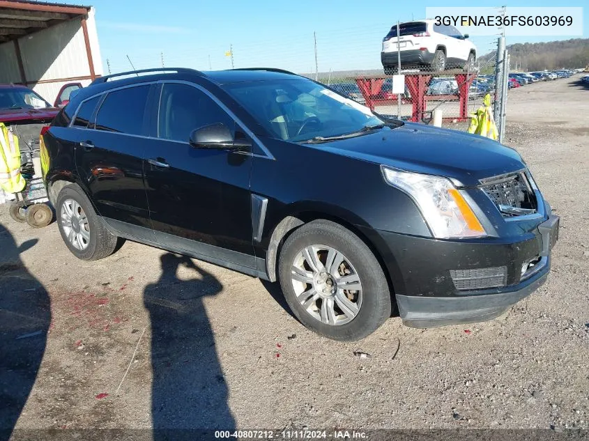 2015 Cadillac Srx Standard VIN: 3GYFNAE36FS603969 Lot: 40807212