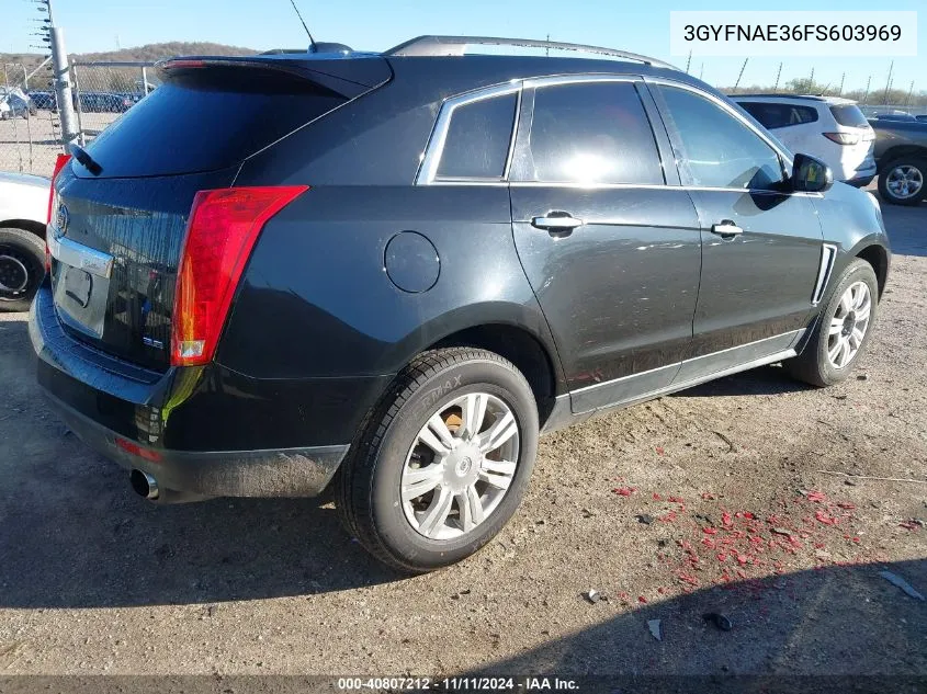 2015 Cadillac Srx Standard VIN: 3GYFNAE36FS603969 Lot: 40807212