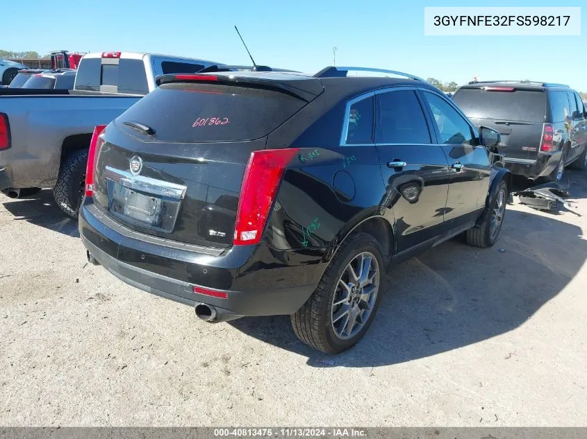 2015 Cadillac Srx Performance Collection VIN: 3GYFNFE32FS598217 Lot: 40813475