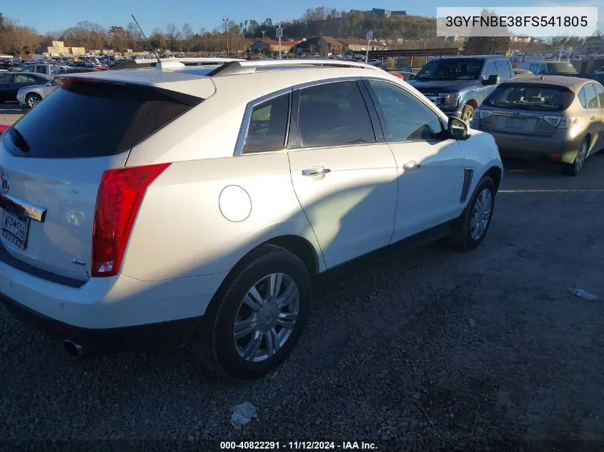 2015 Cadillac Srx Luxury Collection VIN: 3GYFNBE38FS541805 Lot: 40822291