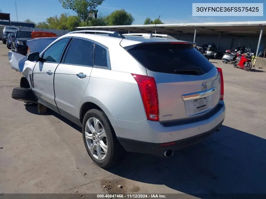 2015 Cadillac Srx Performance Collection VIN: 3GYFNCE36FS575425 Lot: 40847466