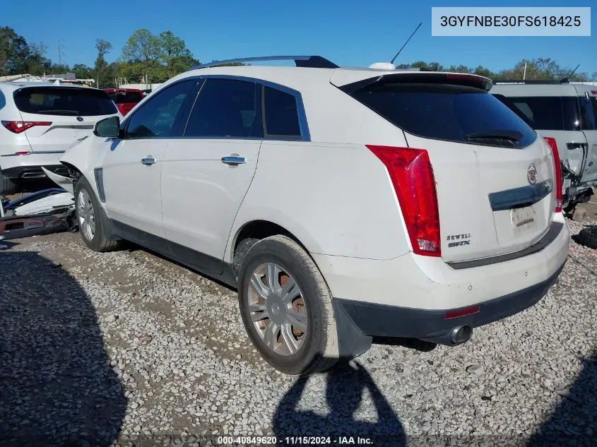 3GYFNBE30FS618425 2015 Cadillac Srx Luxury Collection