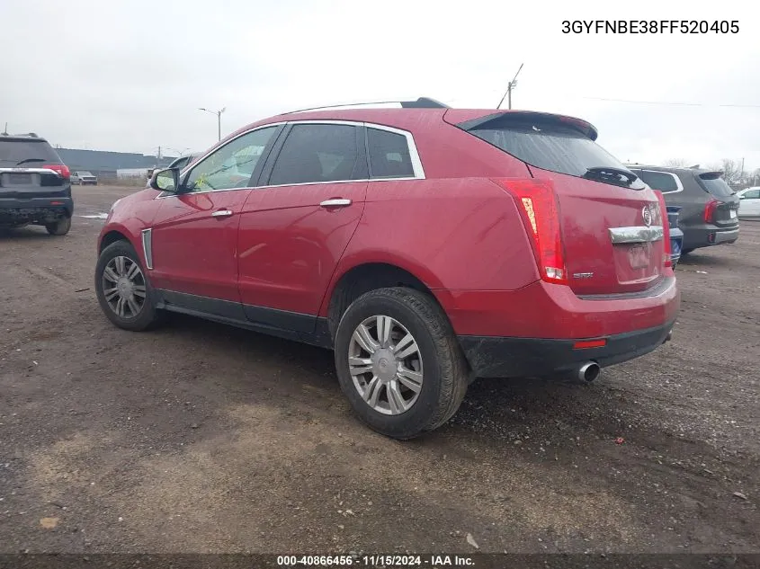 2015 Cadillac Srx Luxury Collection VIN: 3GYFNBE38FF520405 Lot: 40866456