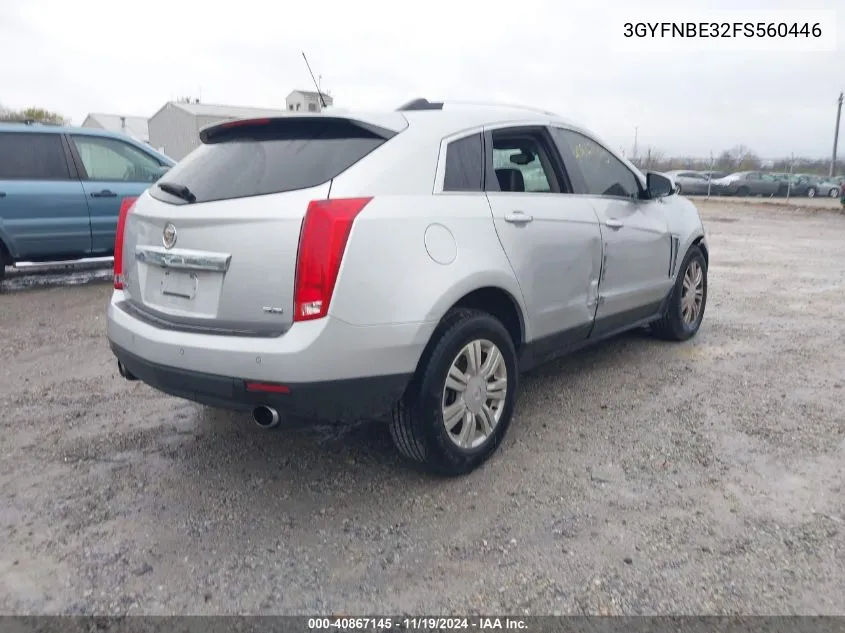 2015 Cadillac Srx Luxury Collection VIN: 3GYFNBE32FS560446 Lot: 40867145