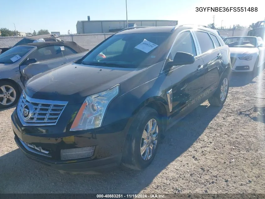 2015 Cadillac Srx Luxury Collection VIN: 3GYFNBE36FS551488 Lot: 40883251