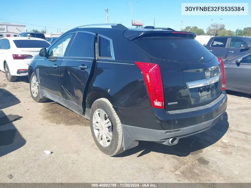 2015 Cadillac Srx Luxury Collection VIN: 3GYFNBE32FS535384 Lot: 40892789