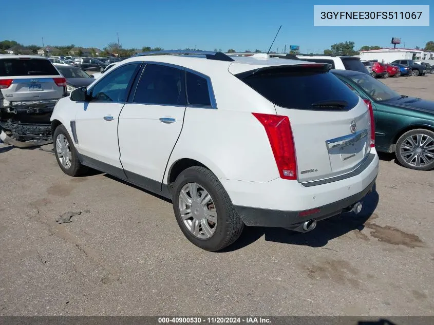 2015 Cadillac Srx Luxury Collection VIN: 3GYFNEE30FS511067 Lot: 40900530