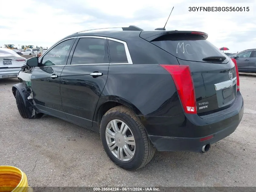 3GYFNBE38GS560615 2016 Cadillac Srx Luxury Collection