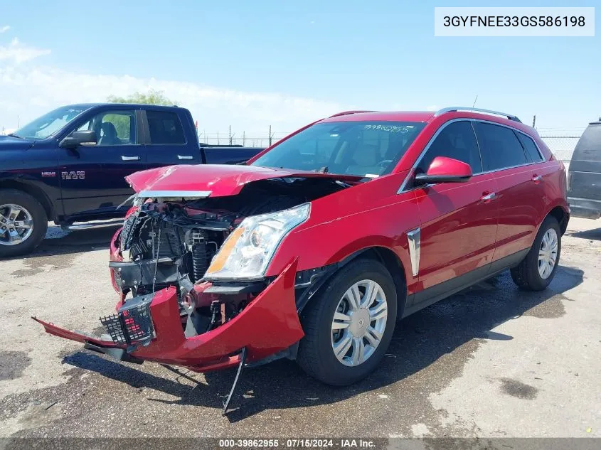 2016 Cadillac Srx Luxury Collection VIN: 3GYFNEE33GS586198 Lot: 39862955