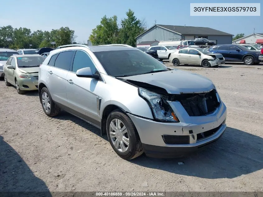 2016 Cadillac Srx Luxury Collection VIN: 3GYFNEE3XGS579703 Lot: 40186859