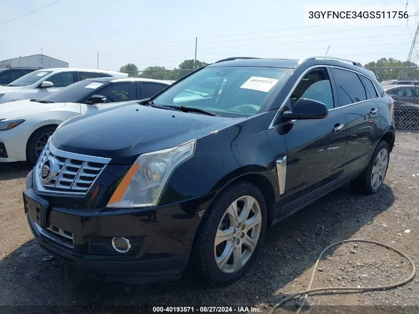 3GYFNCE34GS511756 2016 Cadillac Srx Performance Collection