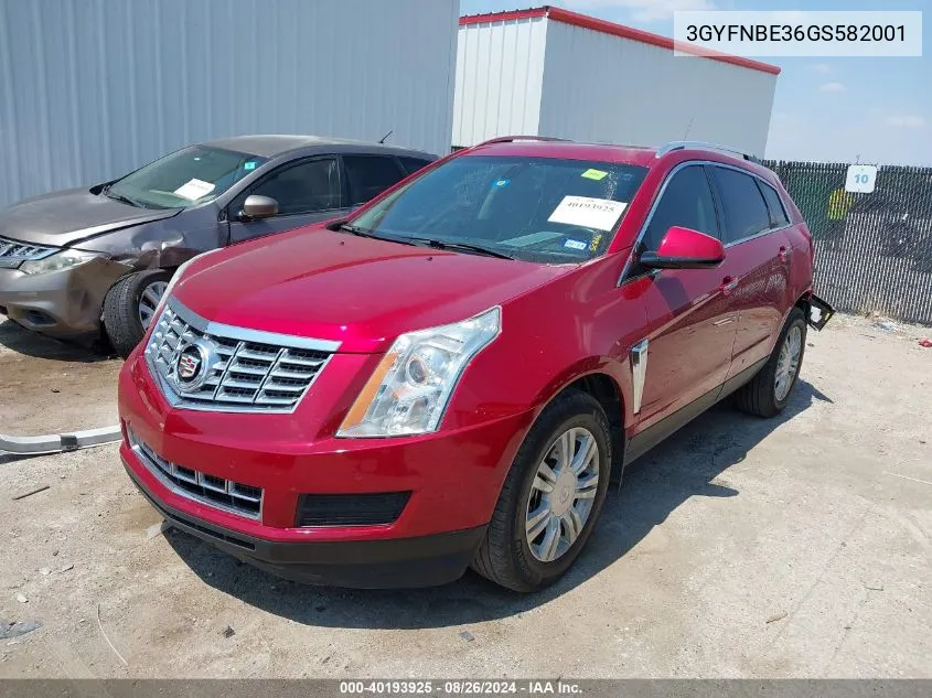 3GYFNBE36GS582001 2016 Cadillac Srx Luxury Collection