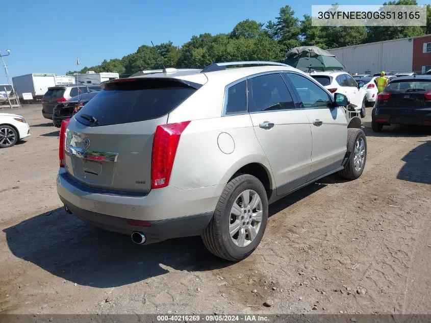 2016 Cadillac Srx Luxury Collection VIN: 3GYFNEE30GS518165 Lot: 40216269