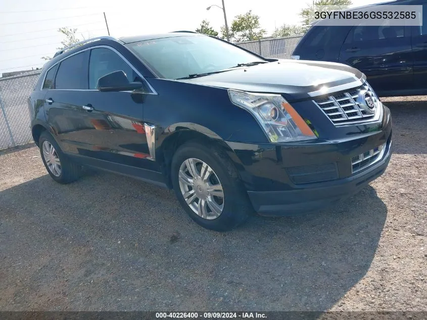 3GYFNBE36GS532585 2016 Cadillac Srx Luxury Collection