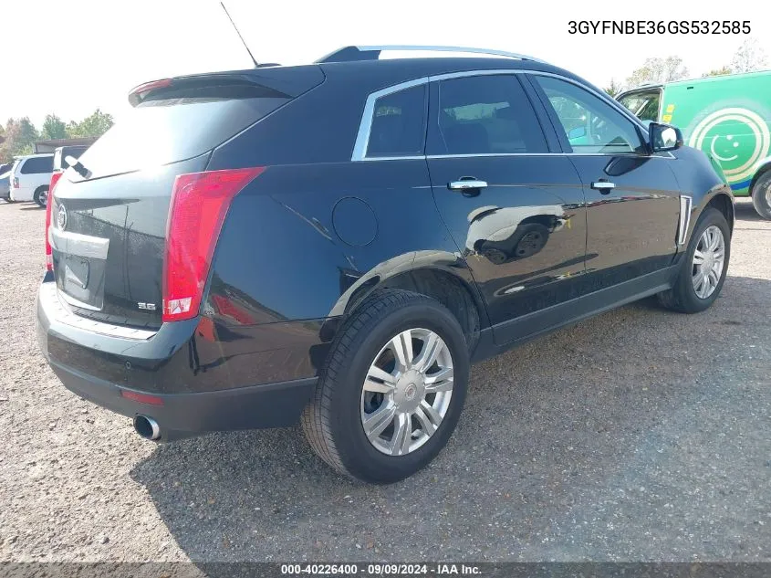 3GYFNBE36GS532585 2016 Cadillac Srx Luxury Collection