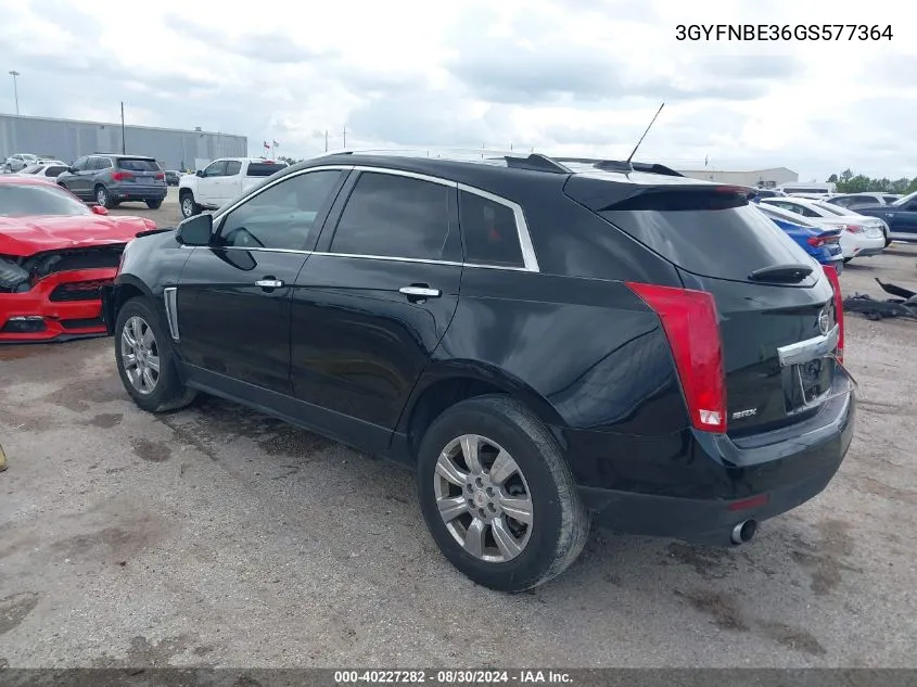 3GYFNBE36GS577364 2016 Cadillac Srx Luxury Collection