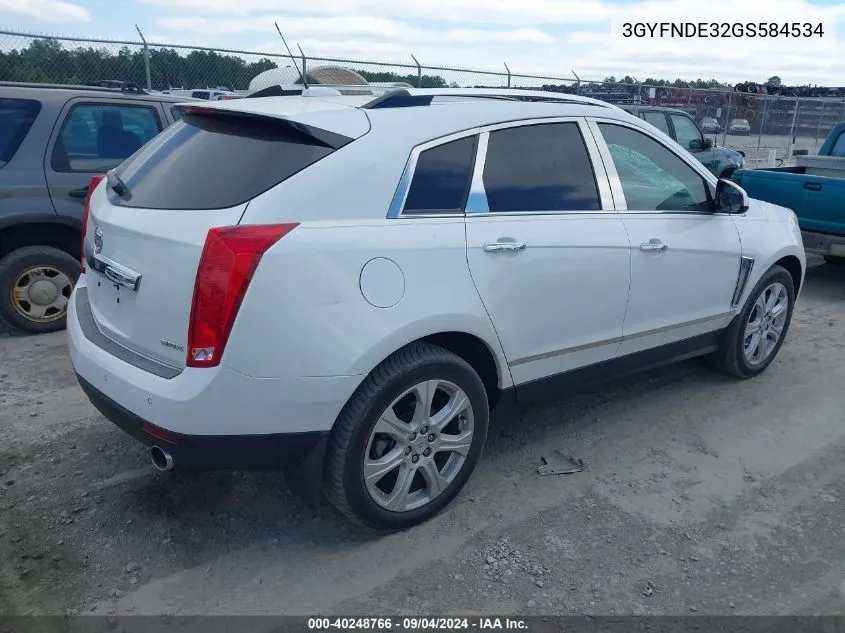 3GYFNDE32GS584534 2016 Cadillac Srx Premium Collection