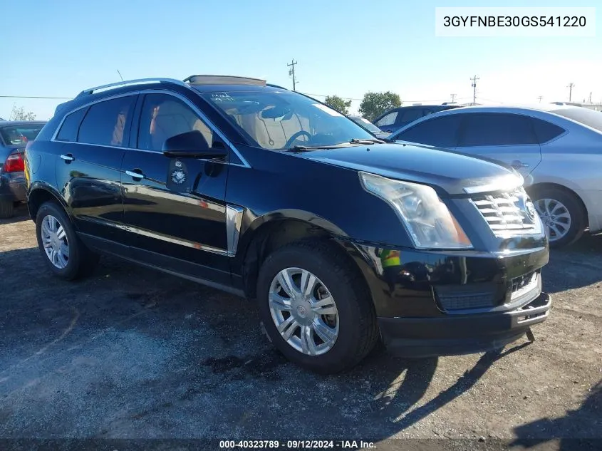 2016 Cadillac Srx Luxury Collection VIN: 3GYFNBE30GS541220 Lot: 40323789