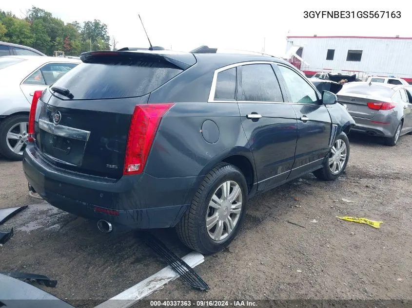 3GYFNBE31GS567163 2016 Cadillac Srx Luxury Collection