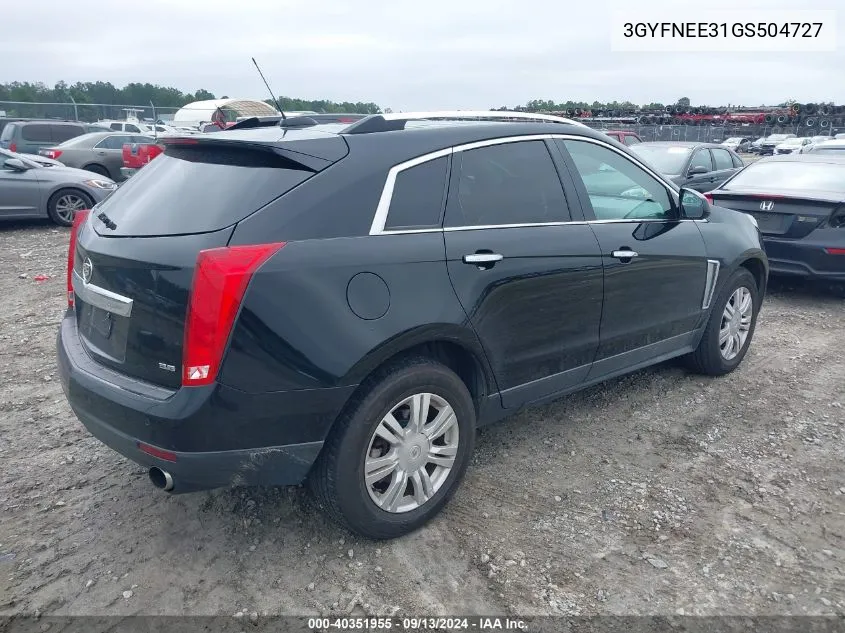 2016 Cadillac Srx Luxury Collection VIN: 3GYFNEE31GS504727 Lot: 40351955