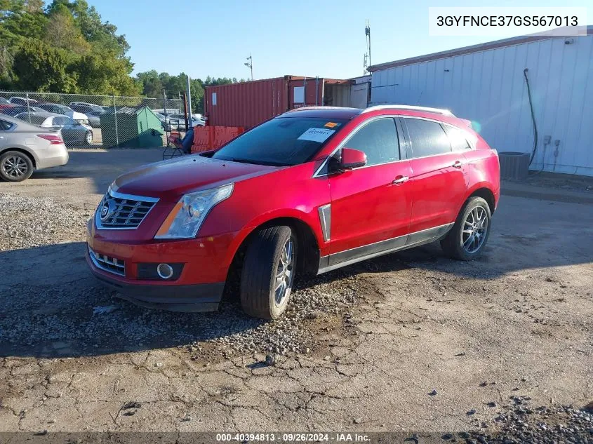 2016 Cadillac Srx Performance Collection VIN: 3GYFNCE37GS567013 Lot: 40394813