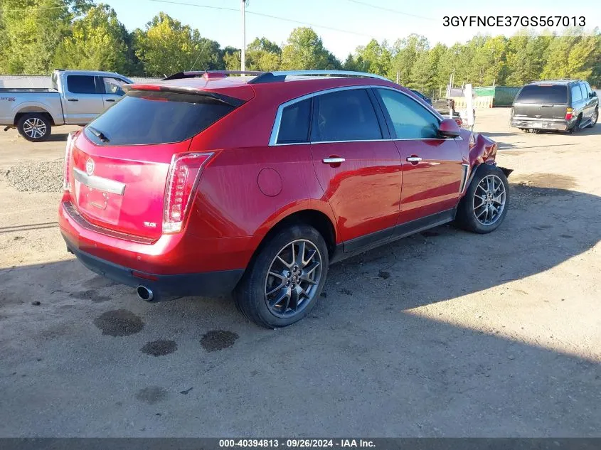 2016 Cadillac Srx Performance Collection VIN: 3GYFNCE37GS567013 Lot: 40394813