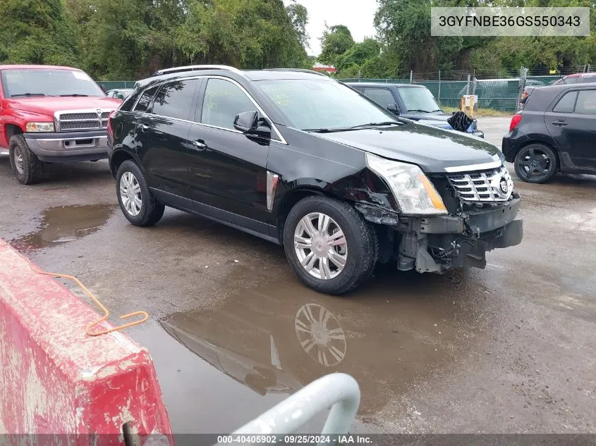 3GYFNBE36GS550343 2016 Cadillac Srx Luxury Collection