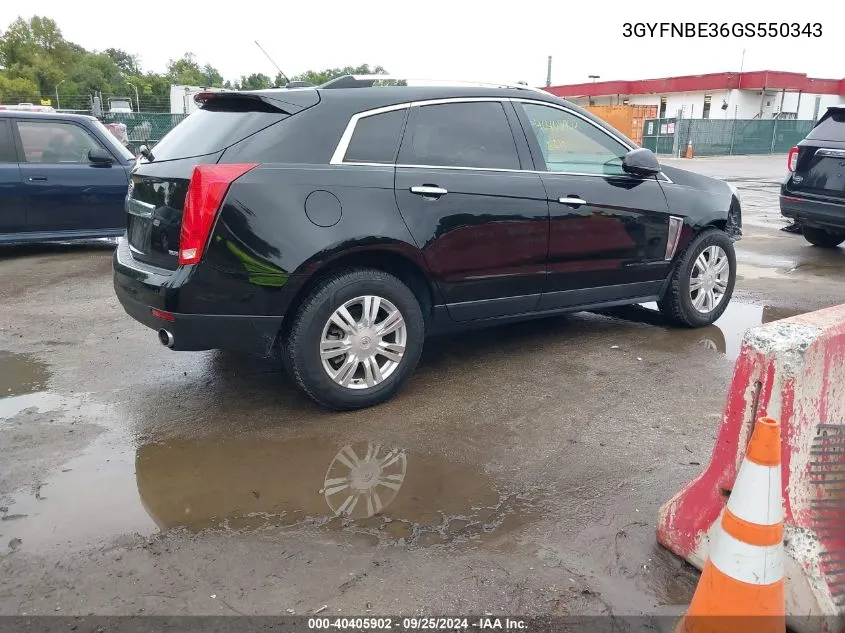 3GYFNBE36GS550343 2016 Cadillac Srx Luxury Collection