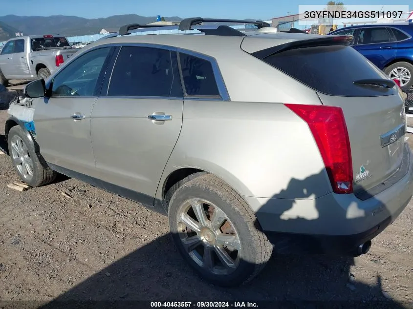 3GYFNDE34GS511097 2016 Cadillac Srx Premium Collection