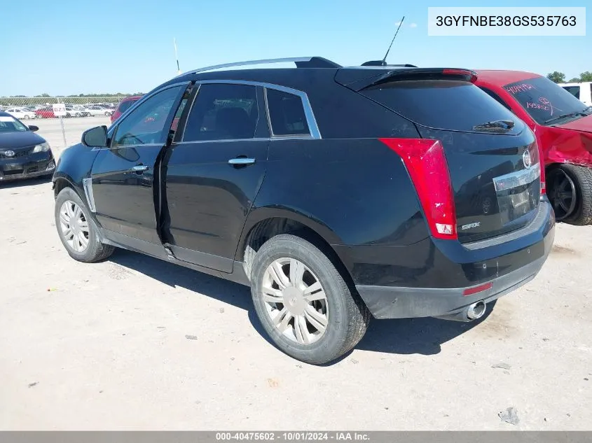 2016 Cadillac Srx Luxury Collection VIN: 3GYFNBE38GS535763 Lot: 40475602