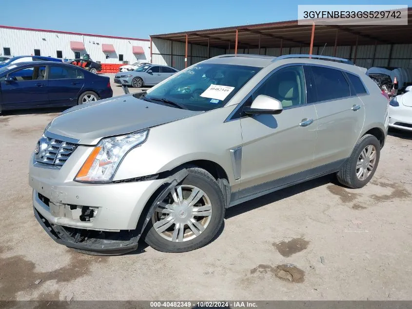 3GYFNBE33GS529742 2016 Cadillac Srx Luxury Collection