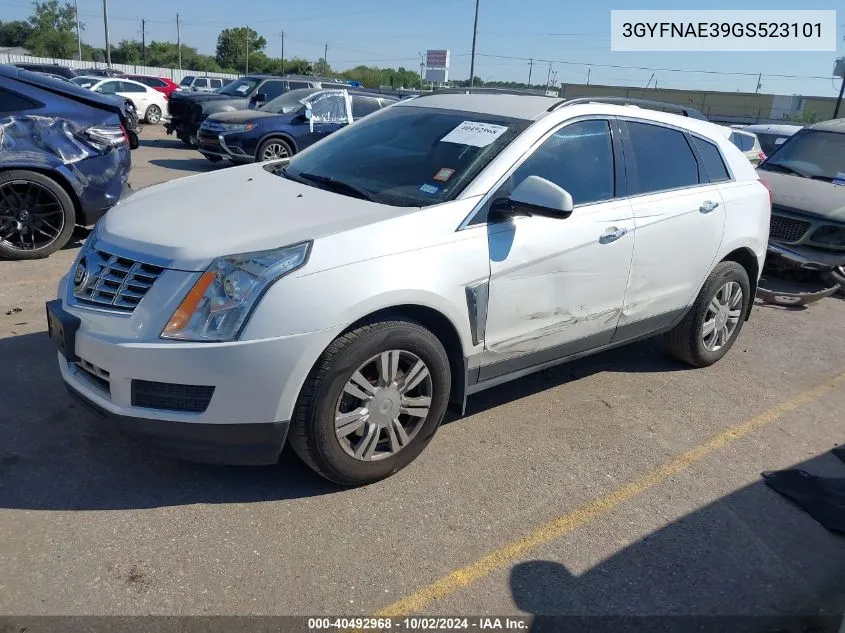 2016 Cadillac Srx Standard VIN: 3GYFNAE39GS523101 Lot: 40492968