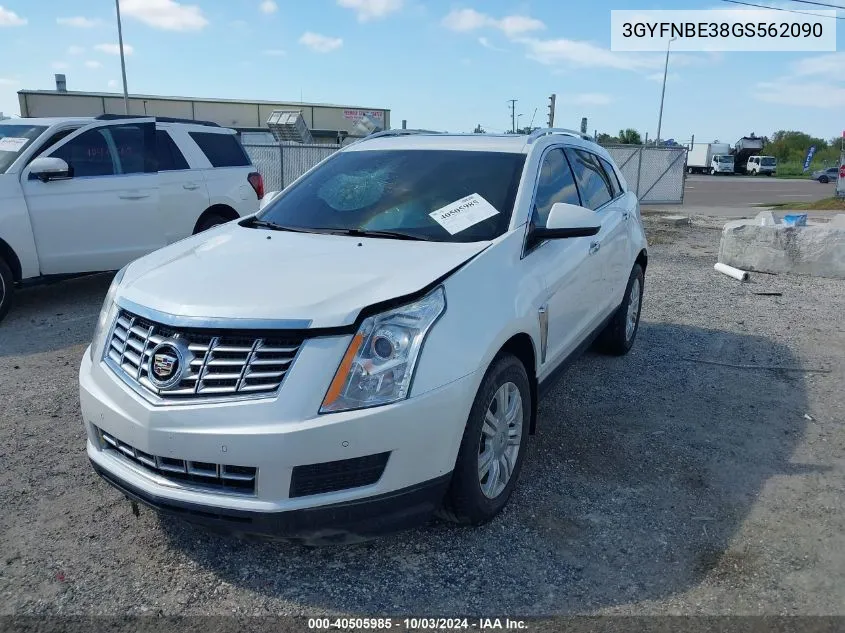 2016 Cadillac Srx Luxury Collection VIN: 3GYFNBE38GS562090 Lot: 40505985