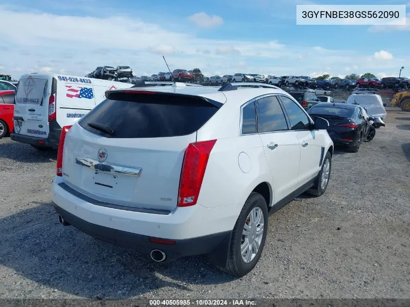 2016 Cadillac Srx Luxury Collection VIN: 3GYFNBE38GS562090 Lot: 40505985