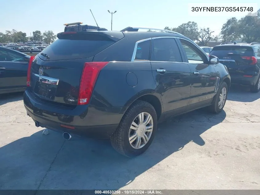 3GYFNBE37GS545748 2016 Cadillac Srx Luxury Collection