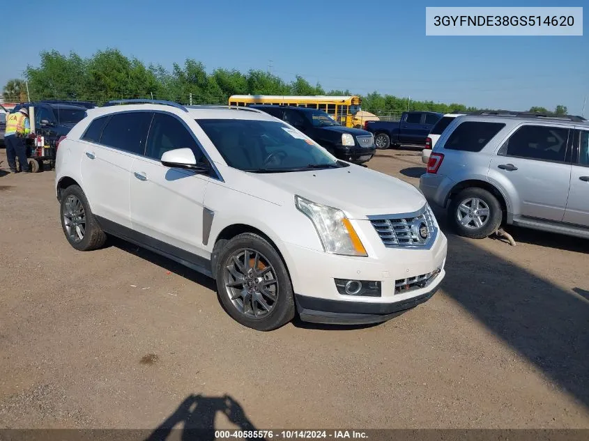 2016 Cadillac Srx Premium Collection VIN: 3GYFNDE38GS514620 Lot: 40585576